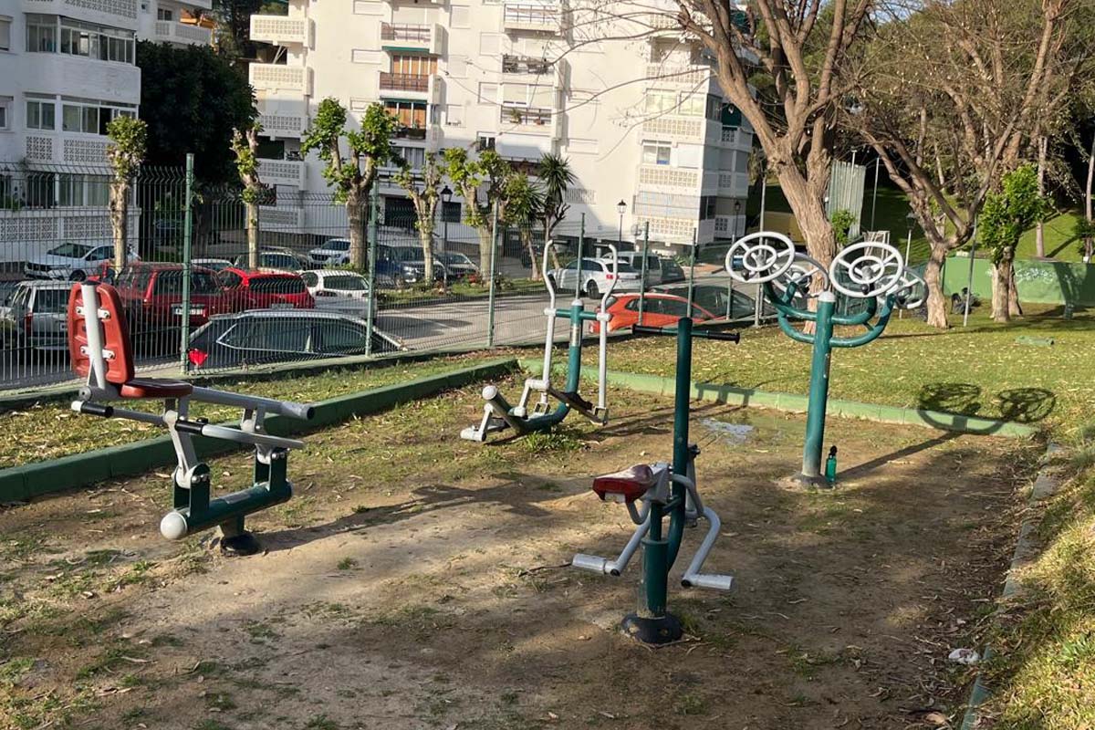 Vista general del parque biosaludable de la Urbanización Parque Antena